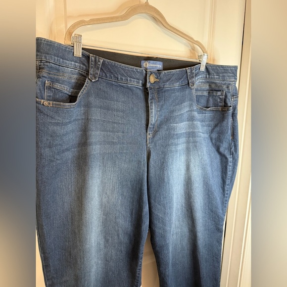 Democracy Women’s Stretch Denim “Ab”solution Straight Leg Indigo Jeans Size 24W - Picture 3 of 10